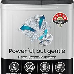 Samsung 8.5 kg, 5 star, Semi-Automatic Top Load Washing Machine (WT85C4200GG/TL, Air Turbo Drying, LIGHT GRAY)-18