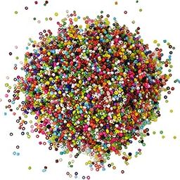 EmbroideryMaterial Multicolor Seed Beads for Craft, Jewellery Making, Bracelet, Embroidery Work, Bag, Embellishment, Toran (3MM, 50 Grams, Multicolor)-image-71