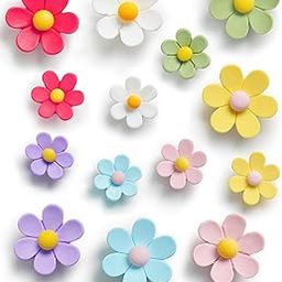 HASTHIP® Cute Refrigerator Magnets Colorful Decorative Magnets Funny Flower for Office Kitchen Locker 15PCS (Small*5+middle*5+Large*5)-image-66