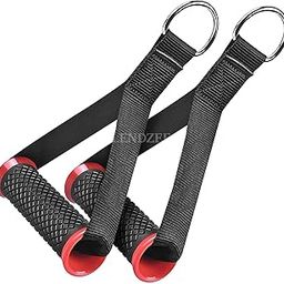LENDZEE Exercise Handles for Resistance Bands – Durable Grip Training Aids for Strength Workouts, Triceps Pulls, Fitness Routines, Rope Training, and Yoga Red Handle-picture-11