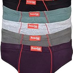 Men's Combed Cotton Frenchie Plus brief Pack Of 6 (Size- 100Cm, 2Xl, Assorted Colours)-5