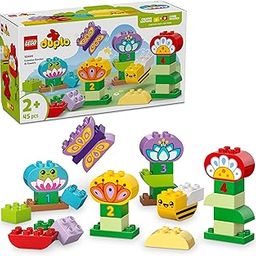 LEGO DUPLO Town Creative Garden & Flowers Color-Sorting Stacking Toy 10444 Building Blocks Toys for 2+ Gift for Boys and Girls-2