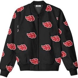 Cotton Printed Regular Anime Zip Up High Neck Bomber Jackets for Men and Women-picture-13