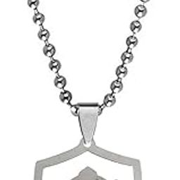 Religious Punjabi Sikh Sardar Khanda Symbol Silver Stainless Steel Pendant Necklace Chain For Men And Women LC299-image-28