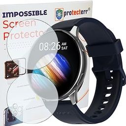 PROTECTERR® 2-Pack Screen Guard for Noise Vortex Plus 1.46" inch Smartwatch Protector | Flexible, Unbreakable, Bubble-Free Installation | Not Tempered Glass |-image-32