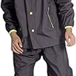 Rainwear Reversible Micro Taping PU & POLY Men's Rainsuit | Ultra-Lightweight 2-in-1 Waterproof Jacket & Pant Set with Pockets & Elastic Cuffs | Breathable Monsoon Gear-40