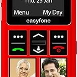 senior world Easyfone Star - Sim 1.7 inch Kids Phone with Safety Features Like Photo Speed dial, Simple menu, SOS, Incoming Call Restriction, SOS etc Red-12