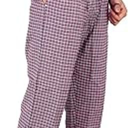 Men Red Checked Sleepwear Pant-2