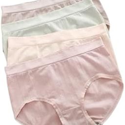Women Cotton High Waist Full Coverage Tummy Tucker Control Panty Girls Brief Hipster Every Day use Panties for Women Free Size 30 to 34 -Pack of 2 Multicolor-picture-8