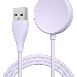 Tobfit Watch Charger Cable for Samsung Galaxy Watch 6, 6 Classic, 5/5 Pro, 4/4 Classic, 3/Active 2/1, 3.3ft (100cm) Soft USB Charging Cables, Durable Charger Cable for Samsung Watch (Purple)-image-25