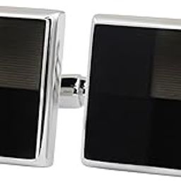 Metal Play Resin Art (Black) Cufflinks for Men-image-46