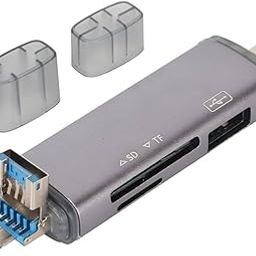 USB Type-C Card Reader, USB 3.0 and 2.0 Compatible, Multi-Function Memory Card Adapter with 5Gbps Transfer Speed, for PC and Android-8