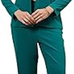 Green 3 Piece Corsage Blazer set-picture-30