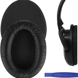 Crysendo Headphone Cushion Compatible with Senheiser HD201/ HD201S/ HD180/ HD419/ HD429/ HD439/ HD418/ HD428/ HD438/ HD448 | Frog Leather & Memory Foam Headphone Ear Pad (Black)-image-93