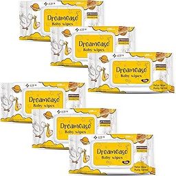 Dreamease Baby wet Wipes, pH Balanced, 99% Pure Water | Alcohol Free | Prevent Rashes & redness | Extra Thick and Moist (72 Count-Pack of 6)-image-44