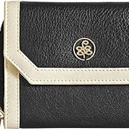 Roxane, The Zip-Around | RFID Leather Wallet for Women | Expandable Design with 7 Card Slots, ID Slot, Cash Compartments & Zip Pouch | Compact Colorblock Purse for Daily Use (Black Vanilla)-2