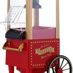 VGMAX Popcorn Machine, DIY Vintage Retro Electric Hot Air Popcorn Machine Family Party Tools Children's Gifts-1 pcs-picture-15