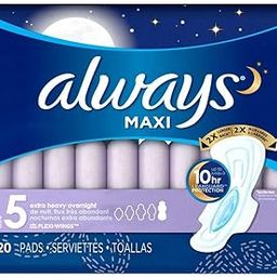 Always Extra Heavy Overnight Maxi Pads with Flexi-Wings, 20 Count-image-83