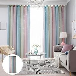 Club Bollywood®Blackout Curtain for Patio Extra Long Block Heat Grommet Top Divider Window Pink|Home & Garden | Curtains Drapes & Valances|1 Piece Curtain-image-73