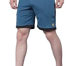 John Ally Lightweight and Stretchable Gym Shorts for Men with Zipper Pockets Ideal for Sports, Workout, Yoga and Casual wear.-picture-13