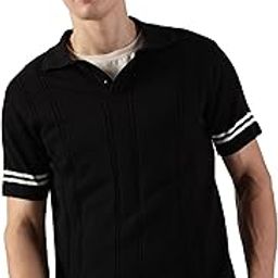 thomas scott Men's | Self-Design | Half Sleeve | Regular Fit | 100% Cotton | Polo Collar | Button Closer | Casual Tshirt-picture-0
