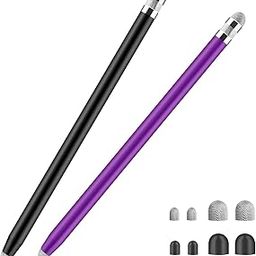 Granarbol Stylus Pens For Touch Screens,Granabol Sensitivity Capacitive Stylus 4 In 1 Touch Screen Pen With 8 Extra Replaceable Tips For iPhone iPad Tablets All Universal Touch Devices(2Pcs), Assorted-6