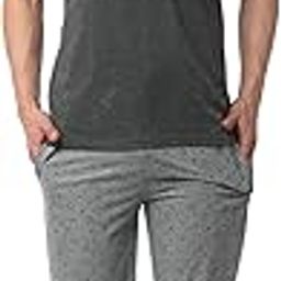 Men Cotton Blend Relaxed Night Suit Co-Ord Set with V-Neck Half Sleeve T-Shirt and Track Pant-Vj-Mns-Ttp-Group16-image-58