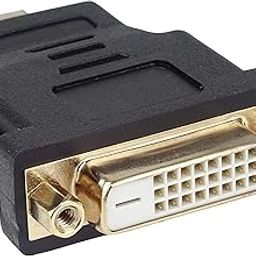 RuhZa HDMI to DVI Adapter Gold Plated Connectors HDMI Type A to DVI-D Female (24+1) for 4K UHD 2160p, Full HD 1080p, 3D Color Black-4
