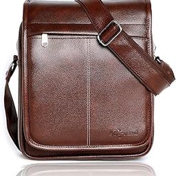Casual Crossbody Synthetic Leather Men Sling Bag (Brown)-image-16