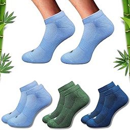 Premium Bamboo Unisex Socks - Low Cut (Set of 3: Sky Blue + Olive + Navy) | 88% Bamboo Fabric, Anti-Bacterial, Breathable, Soft, Seamless Design.-picture-36