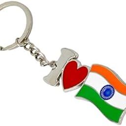 I Love India Metal Keychain (Multicolour)-picture-31