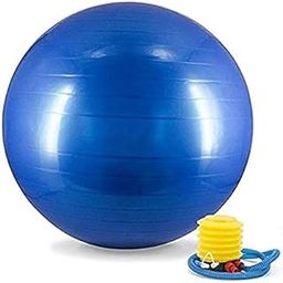 HOMAVA Rubber Gym Ball with Foot Pump, Size Universal 75 CM, Multicolor-image-93