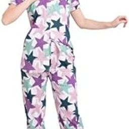LacyLook Womens Cotton Mill Printed Nightsuit Green-picture-27