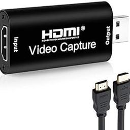 RuhZa Audio Video Capture Cards, HDMI to USB 2.0, HDMI Capture Device 1080p60, Record via DSLR Camcorder for High Definition Acquisition, Live Broadcasting and More, Game Capture Card-19