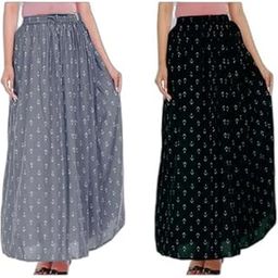 Women Skirt Kalamkari Print Long Skirt – Handcrafted Look 40 Multicolour-picture-14
