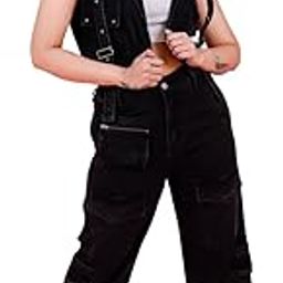 Denim Top With Trouser Co-Ords - Black-1