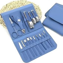 16-in-1 Manicure Pedicure Kit for Men & Women | Professional Grooming Set with Nail Clippers, Cuticle Tools & Scissors | Portable Travel Pouch | Stainless Steel Multi-Tool Set-18