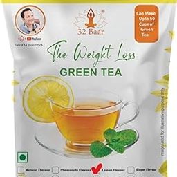 32 Baar Lemon Flavour Tea | Herbal Infusion Green Tea | Relaxing & Refreshing | Perfect for Stress Relief & Immunity Boost | All-Natural Ingredients-50