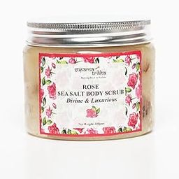 Suparna Trikha Rose Sea Salt Scrub | Natural Exfoliator with Rose Oil & Petals | Detoxifies, Smoothens & Softens Skin | With Coconut, Sesame & Rice Bran Oils – Natural Body Polish - 300gm-16