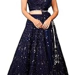 Women's Georgette Semi-stitched Lehenga choli-picture-41