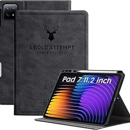Robustrion Cover for Xiaomi Pad 7 11.2 inch Cover Case, Deer Pattern Flip Case Cover with Pencil Holder for Xiaomi Mi Pad 7 Cover, Support Auto Sleep Wake - Black-image-38
