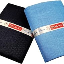 Untitched Shirt and Trouser Fabric - Cotton Blend Material - 2.25m Shirt Cloth - 1.20m Pant Piece (Sea Blue)-image-16