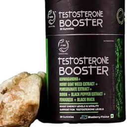 TUDO Testosterone Booster Gummies with Ashwagandha, Horny Goat Weed, Pomegranate, Black Pepper, Fenugreek, Black Maca, 30 Gummies, Blueberry Flavour.-image-18