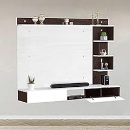 Engineered Wood Tv Unit for Living Room, Bedroom Unit Cabinet Base Mount with Storage (D.I.Y) (White Board, 56-65 Inches)-image-49