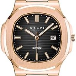 Urbane Stainless Steel Strap Analog Watches for Men with Water Resistant Watch & Date Display-image-68