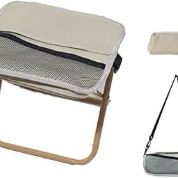 Proberos® Folding Stool Camping Stool Packable Travel Sitting Rest with Removable Carry Shoulder Strap,26x29x31cm-picture-6