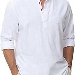 Men Solid Cotton Blend Full Sleeve Straight Kurta Shirt Regular Fit Short Kurta Shirt for Men-image-1