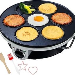 Electric Pancake Maker for Kids Mini Crepe Maker Nonstick Fried Eggs Pan-picture-15