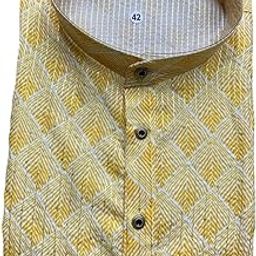 Men's Cotton Kurta, Ethnic Printed Kurta for Perfect Ethnic Look, Stand Collar Long Sleeve Kurta, Casual Printed Kurta, Regular Long Kurta-image-73