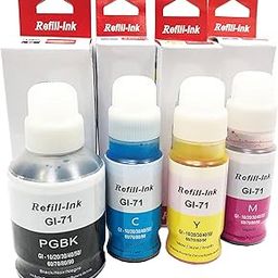UV INFOTECH GI-71/71 Refill Ink Compatible for Canon G1020/ G2020/ G2021/ G2060/ G3020/ G3021/ G3060 Printers - Black + Tri Color Combo Pack.-image-22